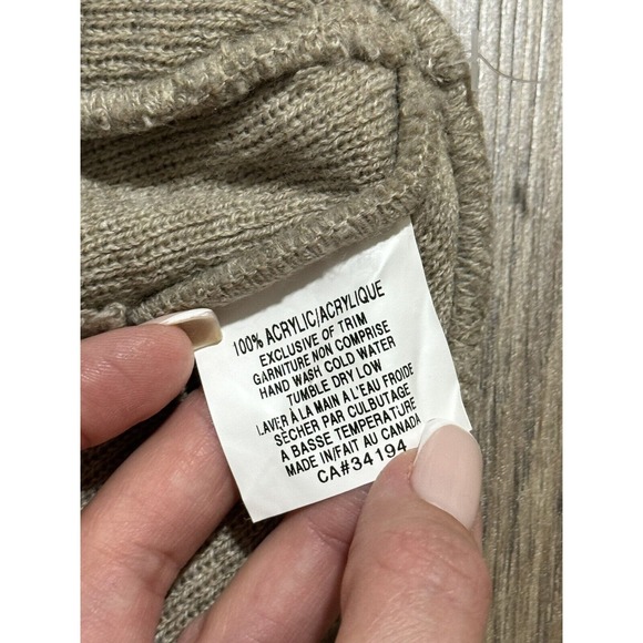 Y2K Lost Skateboarding Brown Pink Knit Beanie Hat - Picture 5 of 5